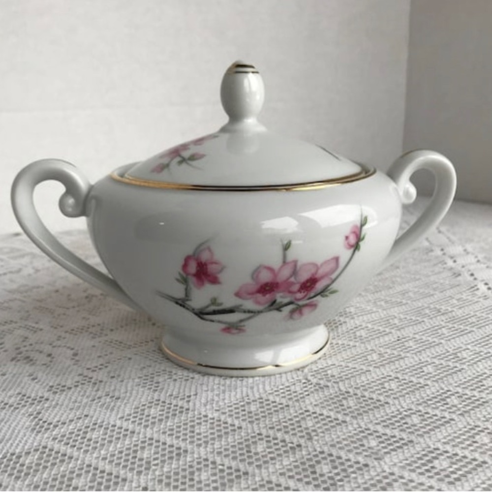Cherry Blossom Sugar Bowl